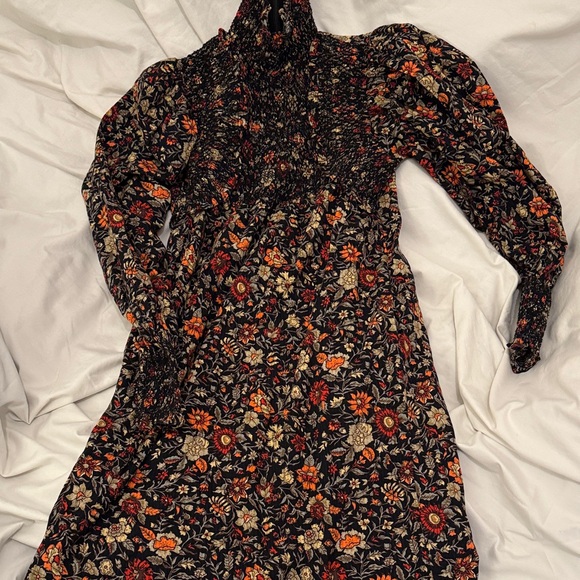 Plenty by Tracy Reese Black and Red Floral Long Sleeve Dress - Picture 2 of 8